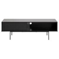 Actona Angus Lowboard 140x44,5x40 cm Schwarz Metall
