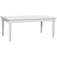 VCM ebuy24 Esstisch 100x180/280 einschl. 2 Zusatzplatten antik Weiß