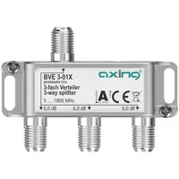 Axing BVE 3-01X 3-Fach Verteiler 6 dB 5-1800 MHz