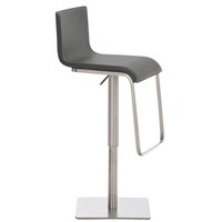 CLP Barhocker Limon Kunstleder grau/edelstahl