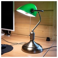 V-Tac Tischleuchte Retro grün beweglich, H 36 cm