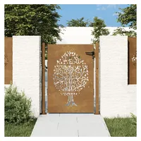 VidaXL Gartentor, Gartentor 105x155 cm Cortenstahl Baum-Design