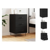 VidaXL Nachttisch Schwarz 40x40x66 cm Holzwerkstoff