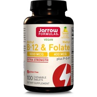 Jarrow Formulas Methyl B-12 & Methyl Folate 400mcg, 100