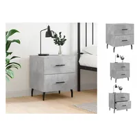 VidaXL Nachttisch Betongrau 40x35x47,5 cm Holzwerkstoff