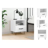 VidaXL Nachttisch Weiß 40x35x47,5 cm Holzwerkstoff Modell 5