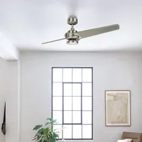 Elstead Lighting Xety leiser Deckenventilator mit LED Licht Ø142cm