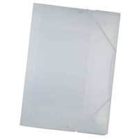 Folia Eckspanner-Sammelmappe DIN A3 transp.weiß Kunststoff