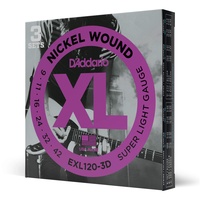D'Addario EXL120-3D - Super Light, 09-42 - 3-Stück