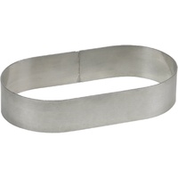 Schneider Tortenring, oval Backring aus Reinaluminium für Quarkstollen, Materialstärke: