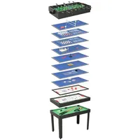 VidaXL 15-in-1 Multigame-Tisch 121×61×82 cm Schwarz