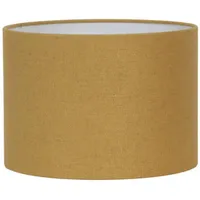 Light & Living Lampenschirm, Gelb, Textil, Rund, 30x21x30 cm,