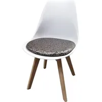Hti-Living Esszimmerstuhl Atlanta Kunstleder braun/weiß