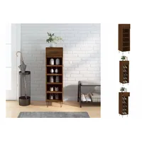 VidaXL Schuhschrank Braun Eichen-Optik 30x35x105 cm Holzwerkstoff