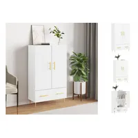 VidaXL Highboard Weiß 69,5x31x115 cm Holzwerkstoff
