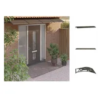 VidaXL Türvordach 400 x 100 cm schwarz 153602