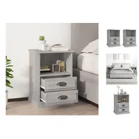 VidaXL Nachttische 2 Stk. Grau Sonoma 43x36x60 cm