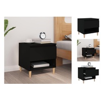 VidaXL Nachttisch Schwarz 50x46x50 cm Holzwerkstoff