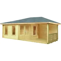 Wolff Finnhaus Gartenhaus Anna 40-A/1-Raum mit 250 cm