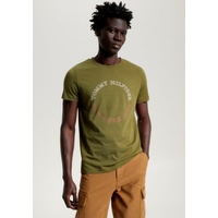 Tommy Hilfiger T-Shirt »MONOTYPE ROUNDLE TEE«, Gr. M, put.green,