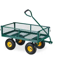 Relaxdays Bollerwagen grün-gelb