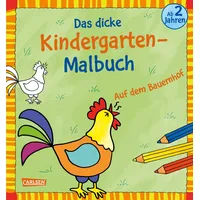 Carlsen Verlag Ausmalbilder für Kita-Kinder: Das dicke Kindergarten-Malbuch: Auf