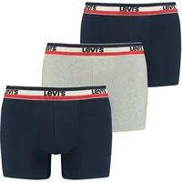 Levi's Underwear Logo Boxershorts 3 Einheiten Navy / Grey