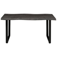 Hela »GISELLE Baumkantentisch, Küchentisch, TOPSELLER!«, Kufengestell Metall, Industrial Design,