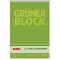 Brunnen Briefblöcke "Grüner Block" DIN A5 kariert