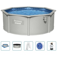 BESTWAY Hydrium Aufstellpool Rund 360x120 cm grau