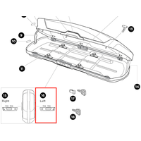 Thule Cover locking cylinder left
