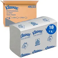 Kleenex Falthandtuch 24,1x19,1cm 37374 weiss, Z-Falz 18x150 Blatt, Haushaltspapier,