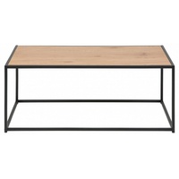 Actona Seaford Couchtisch Stahl/Holzwerkstoff - matt schwarz
