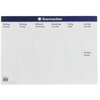 SOENNECKEN Schreibunterlage 3666 58,9x41,9cm Papier 20Bl. weiß/blau