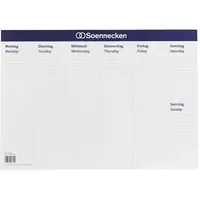 SOENNECKEN Schreibunterlage 3666 58,9x41,9cm Papier 20Bl. weiß/blau