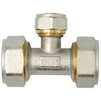 Pipetec Schraubfitting T-Stück 26x16x26 mm reduziert Verbundrohr