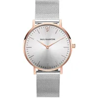 Paul Valentine Damen Armbanduhr - Rose Gold Silver Sunray
