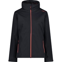 CMP Damen Jacke Jacket Zip Hood Detachble Antracite-Burgundy 44