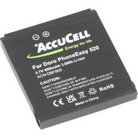 AccuCell Akku für Doro PhoneEasy 520 Akku DBF-800A, DBF-800B,