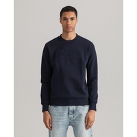 GANT D1 Tonal Archive Shield Sweatshirt Evening Blue M