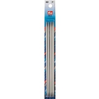 Prym Strumpfstricknadeln Aluminium, 20 cm 4,00 mm, 4,0 mm