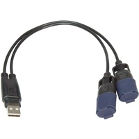 TecMate OptiMATE CABLE O-110, USB Y-Splitter, mit witterungsbeständigem Anschlusssystem,