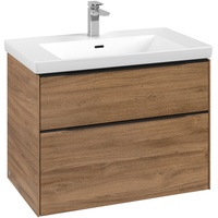 Villeroy & Boch Subway 3.0 Waschbeckenunterschrank LED-Beleuchtung, 2 Auszüge,