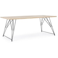 BIZZOTTO - Tisch im Industriedesign aus Holz District 200x90x
