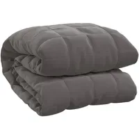 VidaXL Gewichtsdecke Grau 140x200 cm 6 kg Stoff