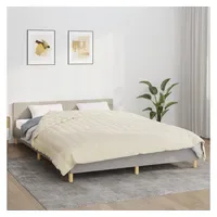 VidaXL Gewichtsdecke Hellcreme 200x225 cm 13 kg Stoff