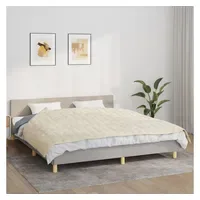 VidaXL Gewichtsdecke Hellcreme 155x220 cm 11 kg Stoff
