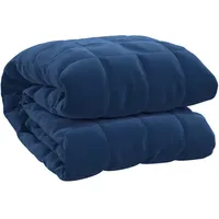 VidaXL Gewichtsdecke Blau 135x200 cm 6 kg Stoff