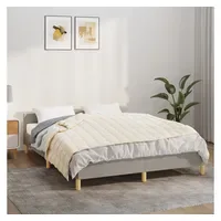 VidaXL Gewichtsdecke Hellcreme 135x200 cm 10 kg Stoff