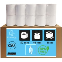 Exacompta 40339DE 50x Thermorolle 1-lagig Lastschrift 55g/m2 57x40mx12 -